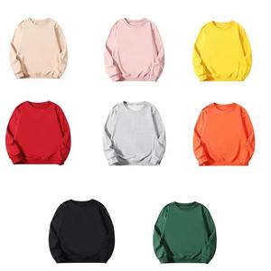 Listo para envío Streetwear Sudaderas Casual Liso Verde Sudaderas Mujeres O-cuello Color Sudaderas - Product Image 6