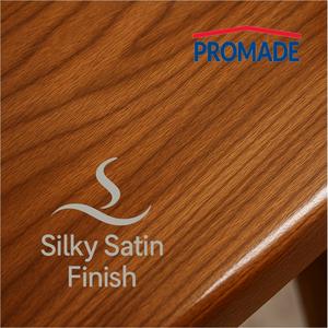 Vernis pour bois d'intérieur personnalisable, à base d'eau, finition satinée, couleur sapelli, faible teneur en COV, sans solvant, 375 ml. - Product Image 4