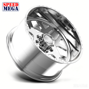 ล้อแม็กซ์ SPEED MEGA สีเงิน ขนาด 16-24 นิ้ว สำหรับรถกระบะ SUV อัพเกรด ดีไซน์อเมริกันฟอร์ซ - Product Image 3