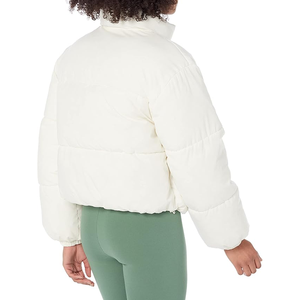 Trending Outdoor Breathable Women's <b>Packable</b> Lightweight Full-Zip Puffer <b>Jacket</b> with Hood Quilted Winter Coat - Product Image 2