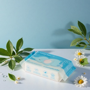 Lingettes humides jetables pour adultes, bio, à base de plantes, sans alcool, non parfumées, biodégradables, soins de la peau, produits de nettoyage ménager - Product Image 4