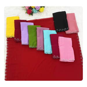 Georgette de fantaisie spéciale de mariage Saree avec des éléments de conception Swarovski fête traditionnelle indienne et tenue ethnique - Product Image 3