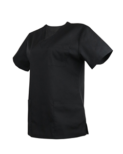 Hospital Uniforms Women <b>Scrub</b> Tops Medical Nursing Custom Short Sleeve Elasticity Needle Detection Seamless Fusing Uniform Sets - Product Image 2