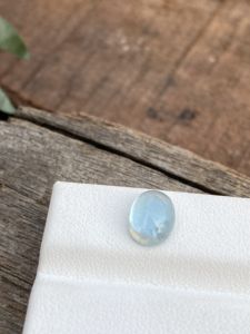 Piedra de cabujones de forma ovalada de Aguamarina de Color superior Natural con buen brillo Piedra preciosa suelta para hacer joyas 2,00 quilates - Product Image 3