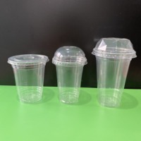 Logo personnalisé VN Factory PET Gobelet pour boisson froide Gobelet en plastique 300ml 400ml 500ml Diamètre 93mm Thé à bulles jetable à emporter Prix bas