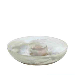 Plato Decorativo de Resina de Arte Moderno, Color Rosa, Hecho a Mano, Pulido, de Origen Indio, Ecológico, Apto para Lavavajillas, para Servir en Fiestas - Product Image 5