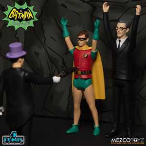 Coffret de luxe Batman 1966, figurines articulées à 5 points pour les fans de voitures - Product Image 1