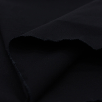 Tissu en coton 100% tissé et teint noir uni personnalisé, respirant et léger, pour chemises, robes, vêtements pour hommes, femmes, filles, jouets et articles ménagers