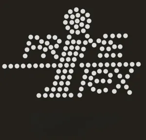 Grosir huruf kata kustom logo teks bling kristal berlian imitasi desain transfer panas