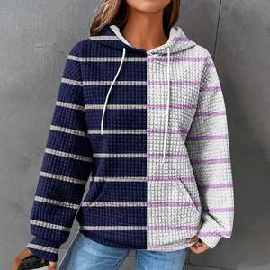 Sudadera con Capucha Extra Grande para Mujer, Estilo Casual de Invierno, Felpa de Algodón Grueso, Bordada - Product Image 1