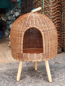 สินค้าขายดี: เตียงและบ้านหวายทำมือสำหรับสัตว์เลี้ยงงานฝีมือเวียดนามที่มีสไตล์และยั่งยืน - Product Image 4