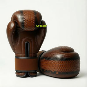 Gants de boxe en cuir à logo imprimé, personnalisables, de qualité supérieure, produit très vendu - Product Image 4