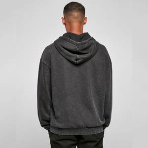 Sweat à capuche lavé à l'acide de haute qualité prix de vente entier sweat à capuche lavé à l'acide tenue décontracté sweat à capuche lavé à l'acide basiques coton mélangé - Product Image 3