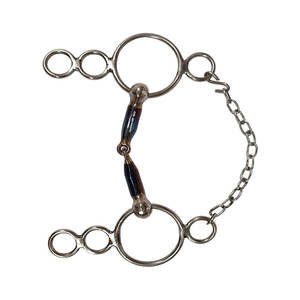 Bocados de Acero Inoxidable para Caballos, Bocado de Elevación para Uso Ecuestre, Todas las Razas, Anillo de Saliva, Acabado de Bola, Diseño Súper Ligero y Duradero - Product Image 2