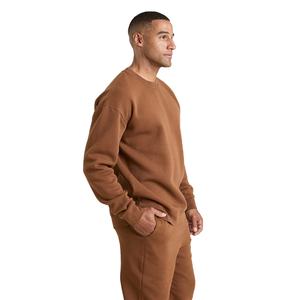 100% algodón personalizado 2 piezas Jogger conjunto algodón cuello redondo pulóver sudaderas para invierno ligero para hombres al por mayor - Product Image 3