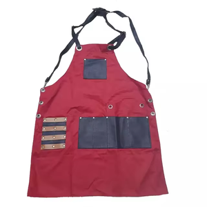 ผ้ากันเปื้อนหนังสำหรับผู้ชายผ้ากันเปื้อนเครื่องหนังสำหรับคนขายเนื้อบาร์บีคิวทนทานทนทานต่อการใช้งาน - Product Image 5