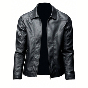 Meilleures ventes, manteau d'hiver en cuir mince pour hommes, blazer avec design personnalisé, manteau de finition en fourrure de mouton et vêtements de gros respirants - Product Image 1