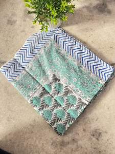 Magnifique châle long pour femme imprimé à la main, sarong en coton Sanganeri, dupatta décoratif floral fait main, style plage indien - Product Image 6