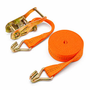 Correa de Amarre de Carga Industrial de Poliéster de 38 mm Resistente a la Intemperie con Ganchos en J para Remolques y Almacenamiento en Almacenes - Product Image 1