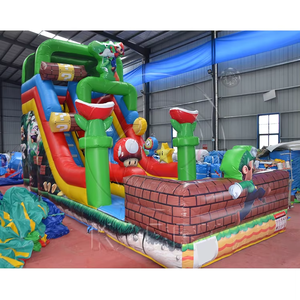 Giant <b>Inflatable</b> Bounce House <b>Slide</b> Combo Commercial Grade PVC Material Large Bouncy Jumping House Portable Kids Jumper For Part - Product Image 3