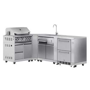 Fregadero Modular para Cocina Exterior KoolMore de 30 Pulgadas con Refrigerador y Gabinete para Parrilla para Acampar - Product Image 4