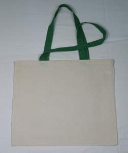 Bolsa de lona de algodón 100% personalizada con gran capacidad, bolsa de supermercado reutilizable ecológica, estilo promocional con mango superior - Product Image 1