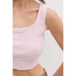 Top Corto con Cuello Halter Acanalado - Product Image 4
