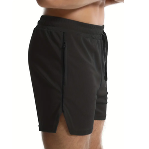 Nuevos pantalones cortos deportivos de verano para hombres, pantalones cortos de malla de secado rápido para correr y hacer ejercicio, ligeros y transpirables con etiqueta personalizada - Product Image 3
