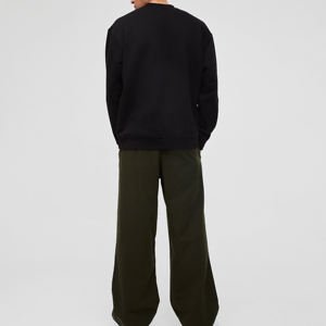 Sudadera de gran tamaño de algodón 100% de alta calidad para hombre, transpirable y Lisa para invierno, precio al por mayor personalizado - Product Image 3