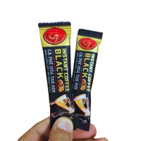 Café noir instantané robuste sans sucre pour un regain d'énergie sain à tout moment emballé dans une boîte