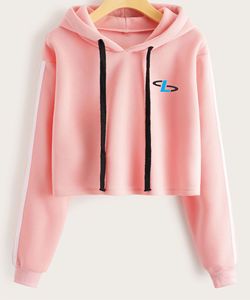 <b>crop</b> hoodie for women hooded pullover <b>top</b> with long sleeves casual sweatshirt perfect for daily wear wholesale - Product Image 4