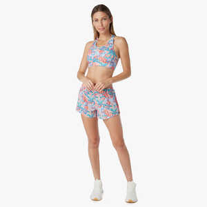 2025 Short de sport respirant de haute qualité pour femmes grande taille personnalisé en gros avec décoration florale - Product Image 4