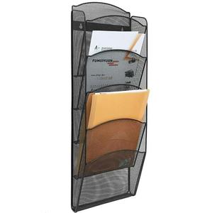 Metal Wrought Iron Holder <b>Wall</b> Organizer for Newspapers <b>Magazines</b> <b>Magazine</b> Holder 2 Tier <b>Wall</b> Mounted Mail Files Storage <b>Rack</b> - Product Image 5