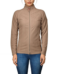 Cómoda ropa deportiva con cremallera para mujer, chaqueta de lana Polar a la moda, chaqueta transpirable suave y pesada con logotipo personalizado - Product Image 1