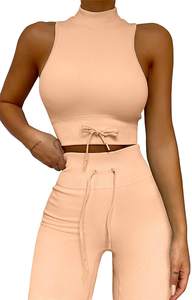 Conjunto Deportivo de Dos Piezas para Mujer, Talla Grande, Cintura Alta, Color Sólido, Apto para Maternidad, Sin Costuras, para Yoga, Ejercicio, Invierno y Trotar - Product Image 4