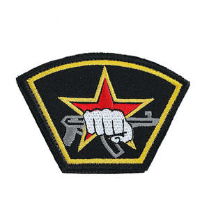 Parche bordado de calidad superior al por mayor, logotipo personalizado, parches bordados tejidos de Color personalizados para planchar para ropa - Product Image 4