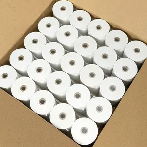 Rollo de papel térmico de 80x80 cinta para recibos de caja registradora 3 1/8x230 muestra gratis impresa personalizada