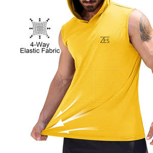Fitness Wear High Quality Wholesale <b>Sleeveless</b> <b>Hoodies</b> Fashion Clothing Custom Pullover <b>Sleeveless</b> <b>Hoodies</b> - Product Image 4