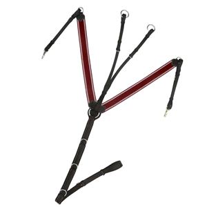 Plastron en cuir de cheval en forme de feuille de qualité supérieure avec lignes élastiques et blanches vertes sur mesure - Product Image 3