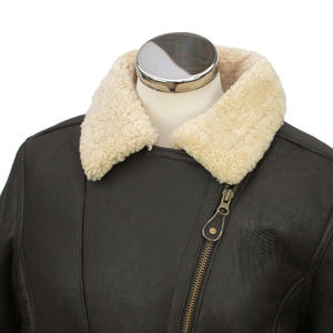 Chaqueta Bomber de Invierno 2025 para Hombre, Chaqueta de Cuero Genuino con Decoración de Piel de Oveja, Chaqueta de Cuero de Invierno para Hombre - Product Image 5