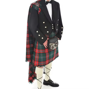 Nouvelle arrivée 2024 écossais tenue Kilt Fly Plaid personnalisé en gros Premium fait à la main Tartan utilitaire Kilt écossais Fly Plaid - Product Image 6