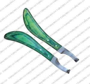 Nueva Llegada Cuchillo de pezuña de caballo Cuchillo de recorte de mano izquierda y derecha Herramientas de herrador Cuchillos de pezuña de la mejor calidad por TARIQ MFG CO CE ISO - Product Image 1
