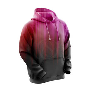 Sweat à capuche pour homme en polyester sublimé, doux et léger, respirant et évacuant l'humidité, personnalisation OEM/ODM disponible - Product Image 5