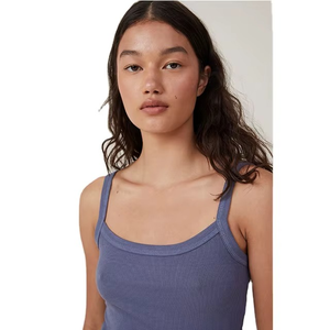 เสื้อกล้ามสตรีขายดี แฟชั่นทันสมัย ผ้าสแปนเด็กซ์ แห้งเร็ว ระบายอากาศดี เป็นมิตรกับสิ่งแวดล้อม รับทำโลโก้ตามสั่ง OEM - Product Image 3