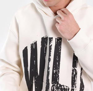 Faith Over Fear Print Solid Winter Knitted Lined 100% Cotton <b>Hoodies</b> for Men Casual Regular <b>Sleeve</b> Sweatshirts Hip Hop Tops - Product Image 3