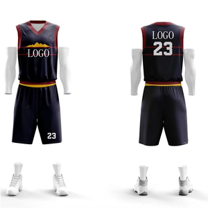 Tenue de basket-ball personnalisée pour hommes, uniforme de basket-ball uni en sublimation - Product Image 6