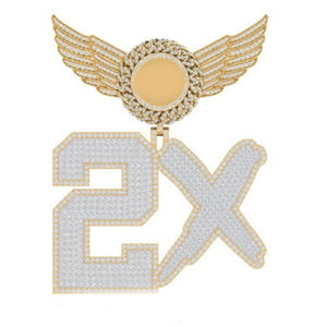 Cautivante brillo 10K oro Moissanite Hip Hop colgante redondo corte brillante VVS2 joyería fina declaración regalo para hombres mujeres - Product Image 1