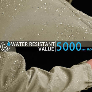 Vêtements d'extérieur de ski OEM conçus sur mesure pour l'hiver Veste coupe-vent imperméable avec tissu respirant Support de marque privée - Product Image 6