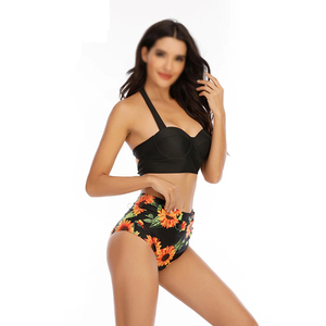Maillot de bain une pièce en polyester/coton pour hommes bikini haut respirant col en V fermeture éclair logo personnalisé fabricant - Product Image 3