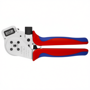 คีมย้ำสายไฟแบบสี่หัวจับของ Knipex สำหรับขั้วต่อแบบหมุน คีมย้ำสายไฟชุบโครเมียมพร้อมด้ามจับหลายส่วนประกอบ - Product Image 2